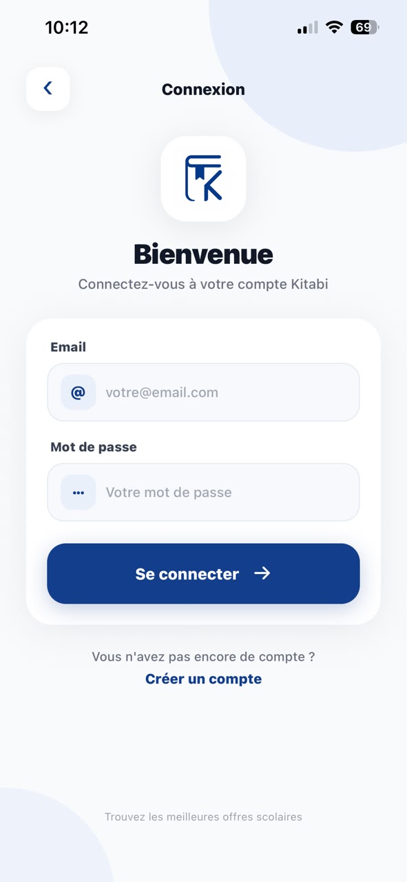 Capture d'écran de l'application Maktaba
